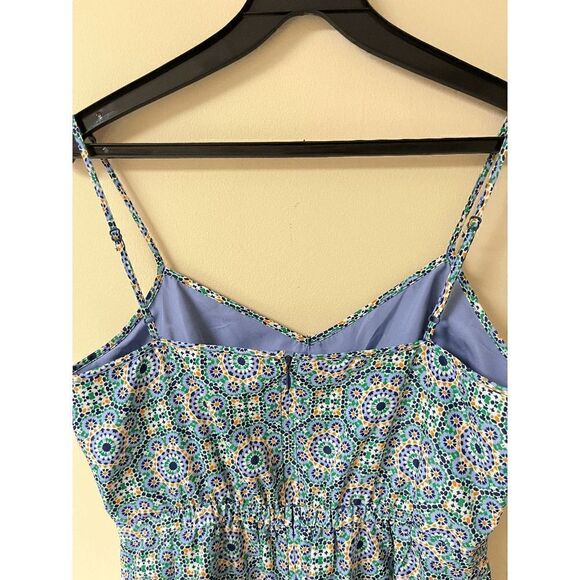 J Crew Factory Womens Fully Lined Summer Casual Slip Dress with pockets Green Pu - Picture 8 of 8